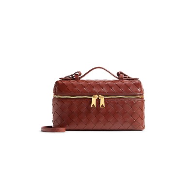 BOTTEGA VENETA BANG BANG INTRECCIATO LEATHER VANITY CASE 789109V3IV12504 (22*12.5*5cm)